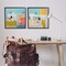 Stupell Industries Abstract Square Block Apartment 2 pc Framed Giclee Wall Art Set Design by Irena Orlov